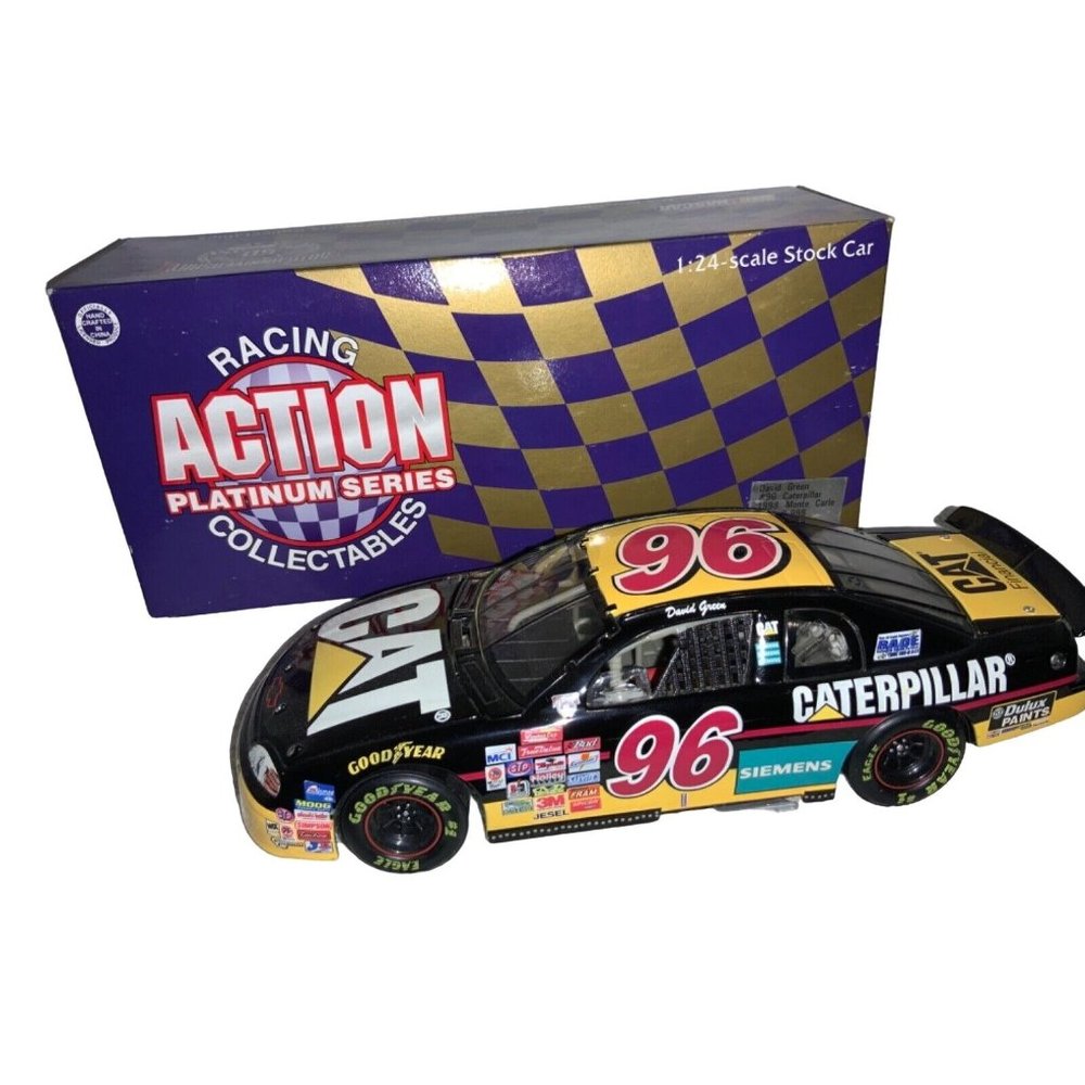 NASCAR David Green #96 1998 Monte Carlo Caterpillar Action Platinum Series 1.24